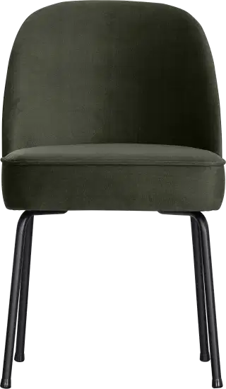 BePureHome Vogue zamatová jedálenská stolička - Zelená